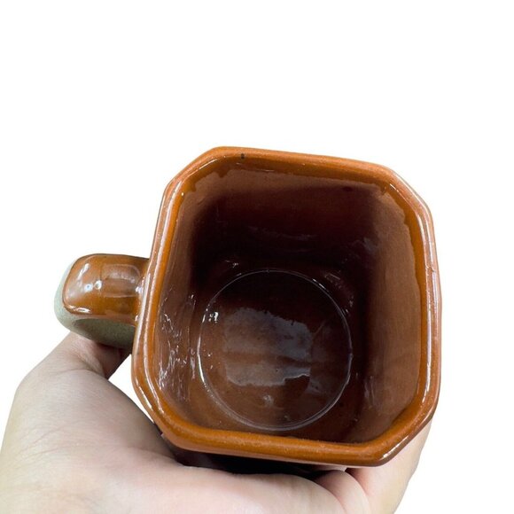Hand Made Mexico Pottery Coffee Mug Cup Brown Textured Ceramic Hand Crafted Set - Picture 12 of 16